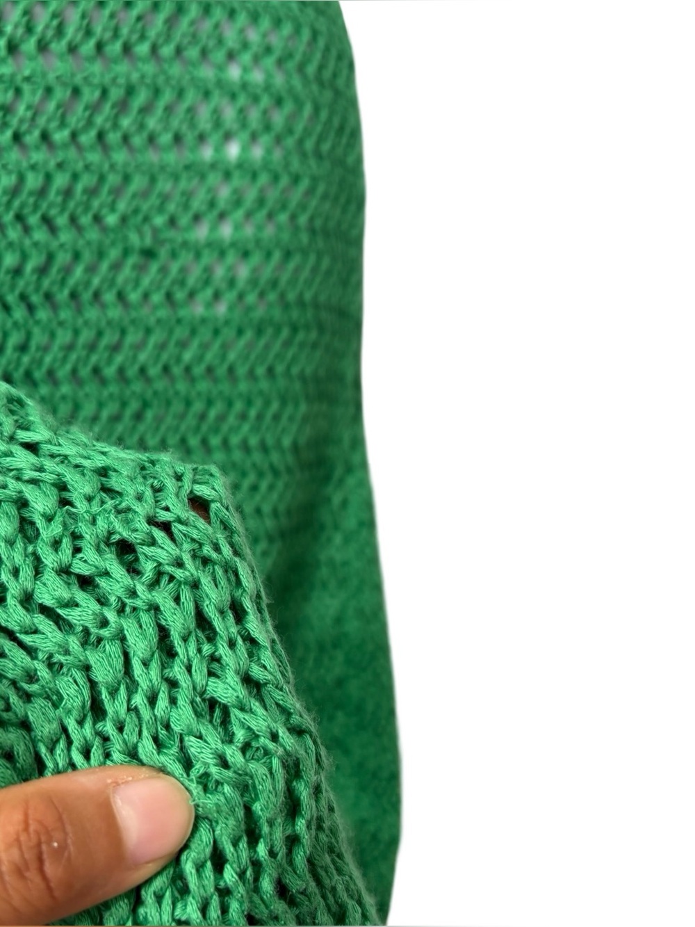 Peppermayo Haven Crochet Maxi Dress Green two-tone halter neck Size XS/S - Picture 8 of 16